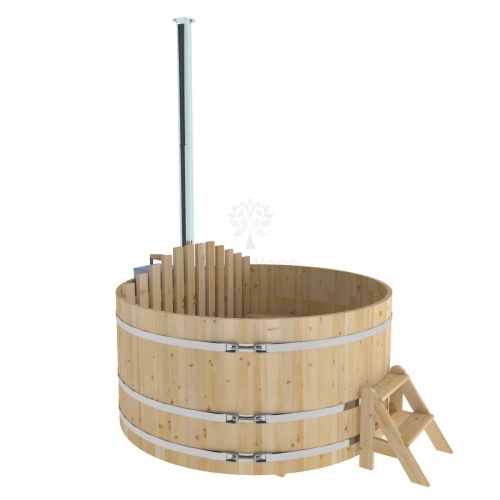 Фурако из кедра BentWood D=2.1 с внутренней печкой.