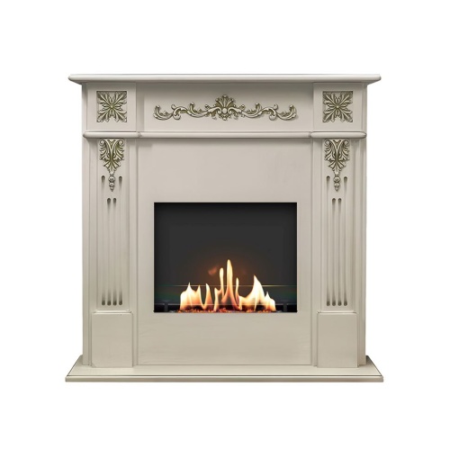 Биокамин в портале SteelHeat Monreal, стекло SteelHeat